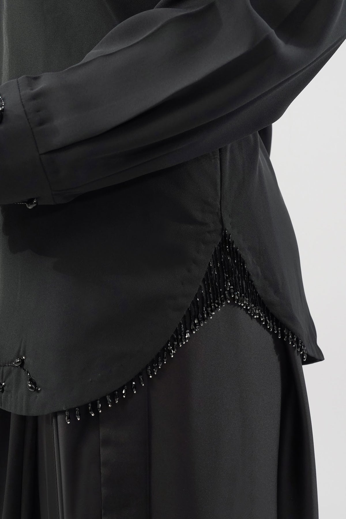 Corsage Embellished Full Sleeve Shirt Heritage Black