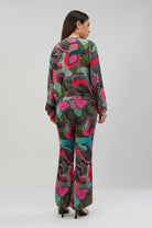 Meer Bomber Jacket Topaz Pink Multi With Meer Flare Pant Topaz Pink Multi