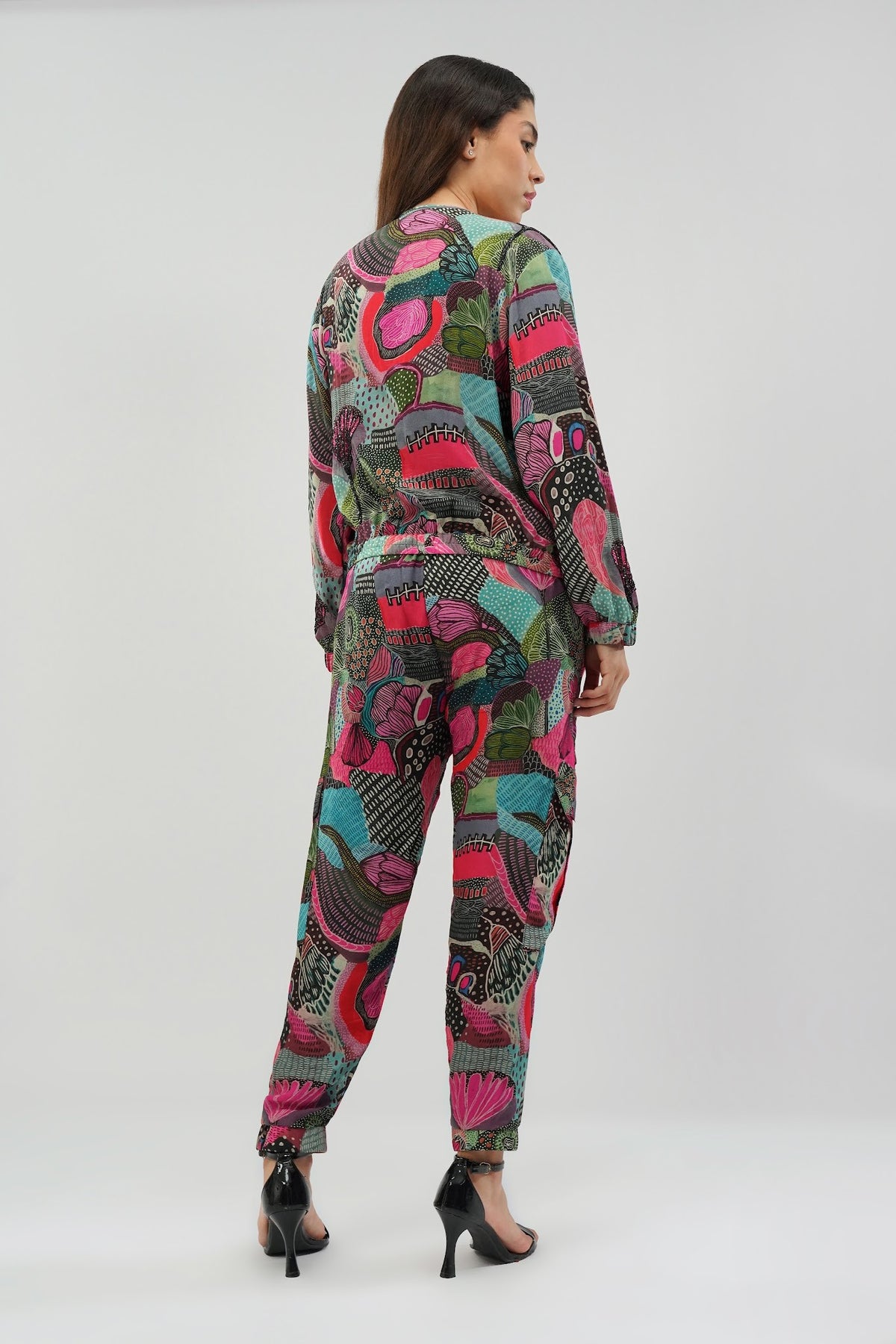 Meer Bomber Jacket Topaz Pink Multi With Meer Jogger Pant Topaz Pink Multi