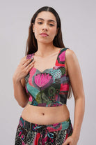 Meer Crop Top Topaz Pink Multi