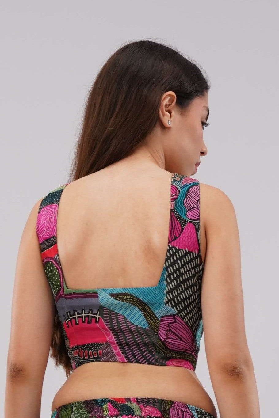 Meer Crop Top Topaz Pink Multi
