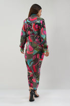Meer Embellished Shirt Full Sleeve Topaz Pink Multi With Meer Tulip Wrap Skirt Sleeve Topaz Pink Multi