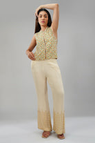 Myra Jacket Sublime Pastel Multi With Sabo Embellished Flare Pant Sublime Pastel Multi