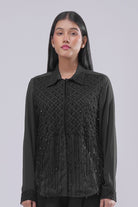 Opal Embellished Full Sleeve Shirt Heritage Black