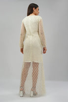 Perola Long Dress Pristine Ivory