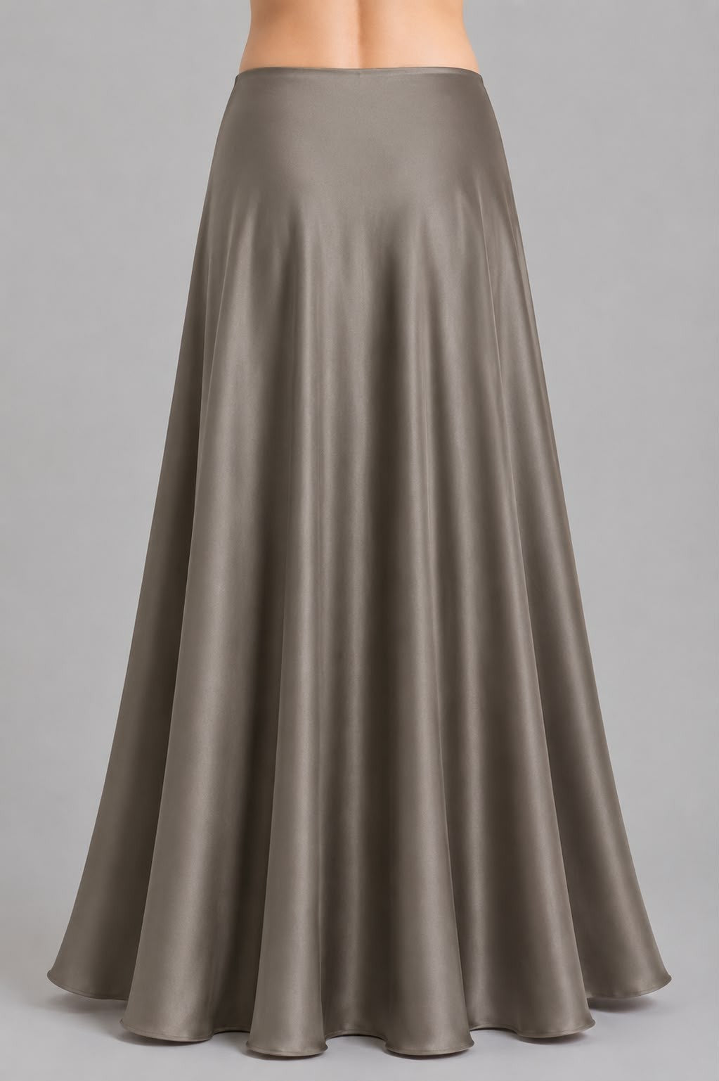 Plain Flare Lehenga Full Length Jasper Grey