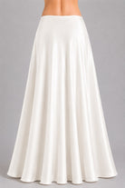 Plain Flare Lehenga Full Length Pristine Ivory