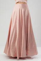 Plain Flare Lehenga Full Length Rose Quartz Pink