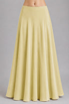 Plain Flare Lehenga Full Length Sapphire Yellow