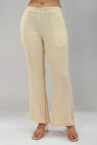 Saboo Embellished Long Kurti Pristine Ivory With Saboo Flare Pant Pristine Ivory