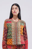 Sachi Bomber Jacket Ruby Red Emerald Green Multi
