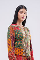 Sachi Bomber Jacket Ruby Red Emerald Green Multi