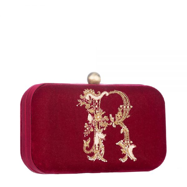 Gold Floret Oval Clutch | Lovetobag