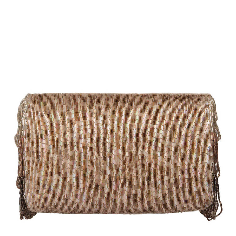 Athena Flapover Clutch Subtle Nude Taupe MULTI With Handle | Lovetobag