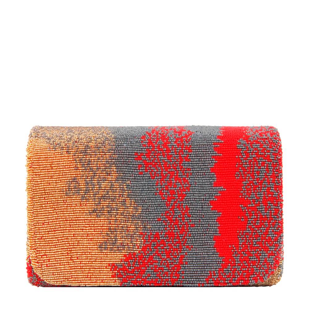 Osmetic Flapover Clutch Carnelian Red | Lovetobag